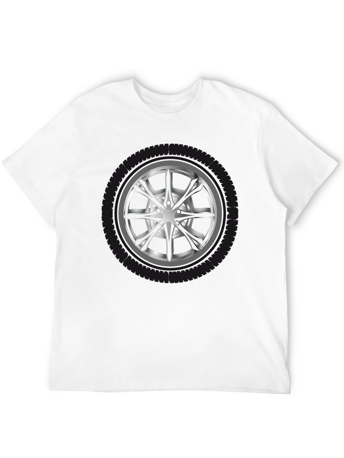 Wheel Graphic Black T-Shirt - Car Enthusiast Apparel