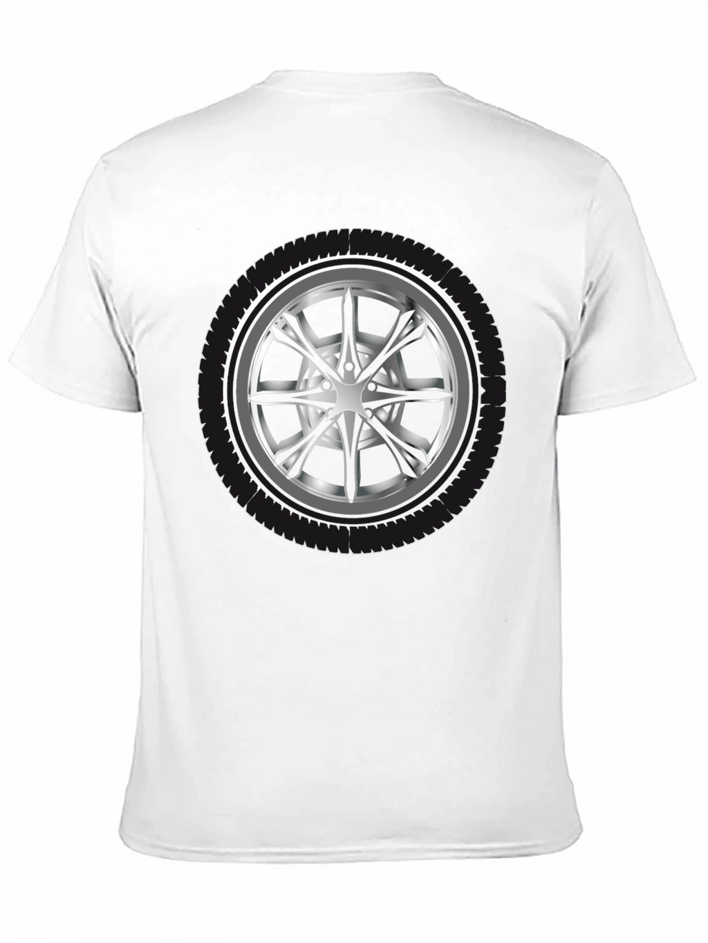 Wheel Graphic Black T-Shirt - Car Enthusiast Apparel