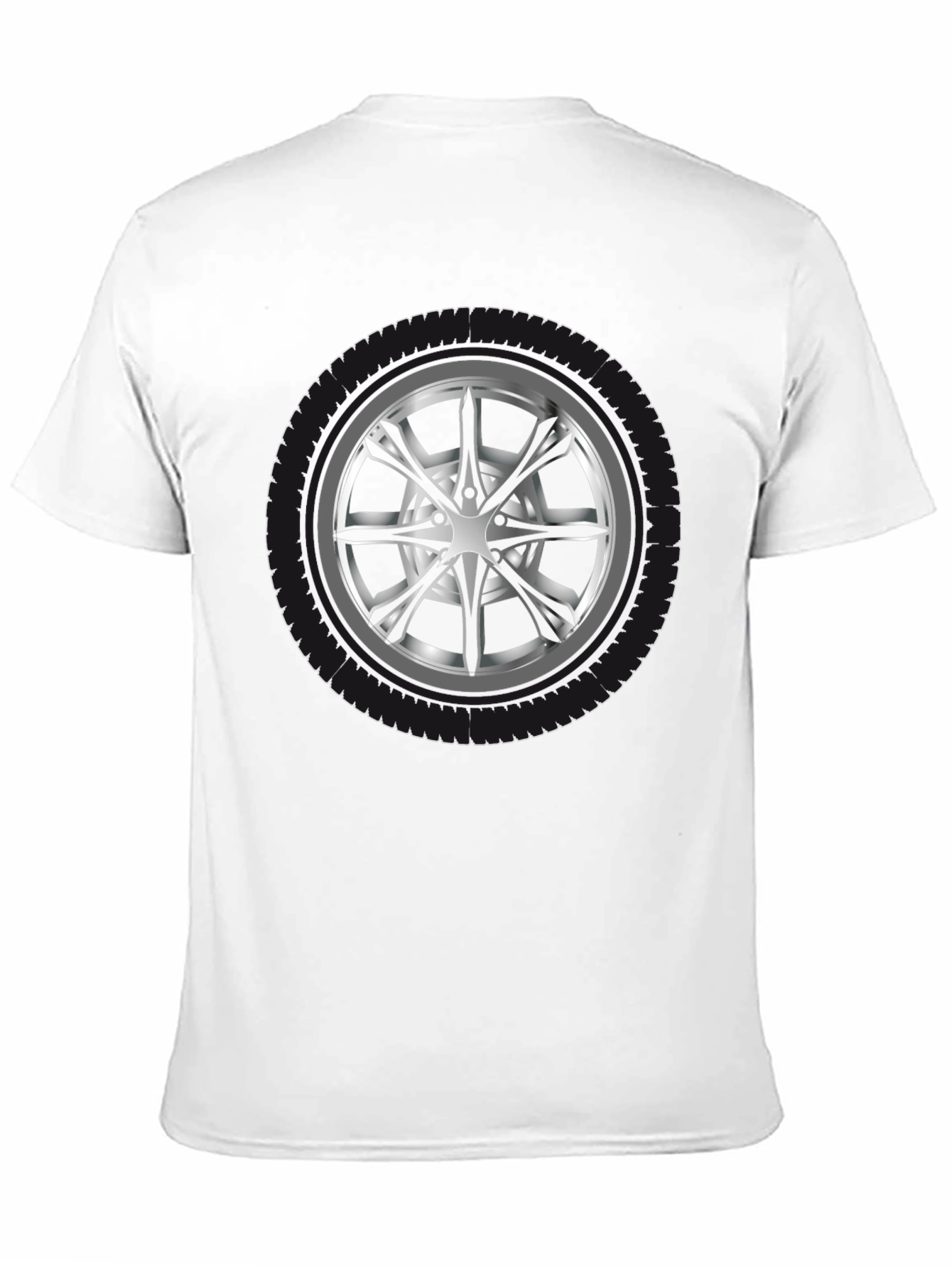 Wheel Graphic Black T-Shirt - Car Enthusiast Apparel