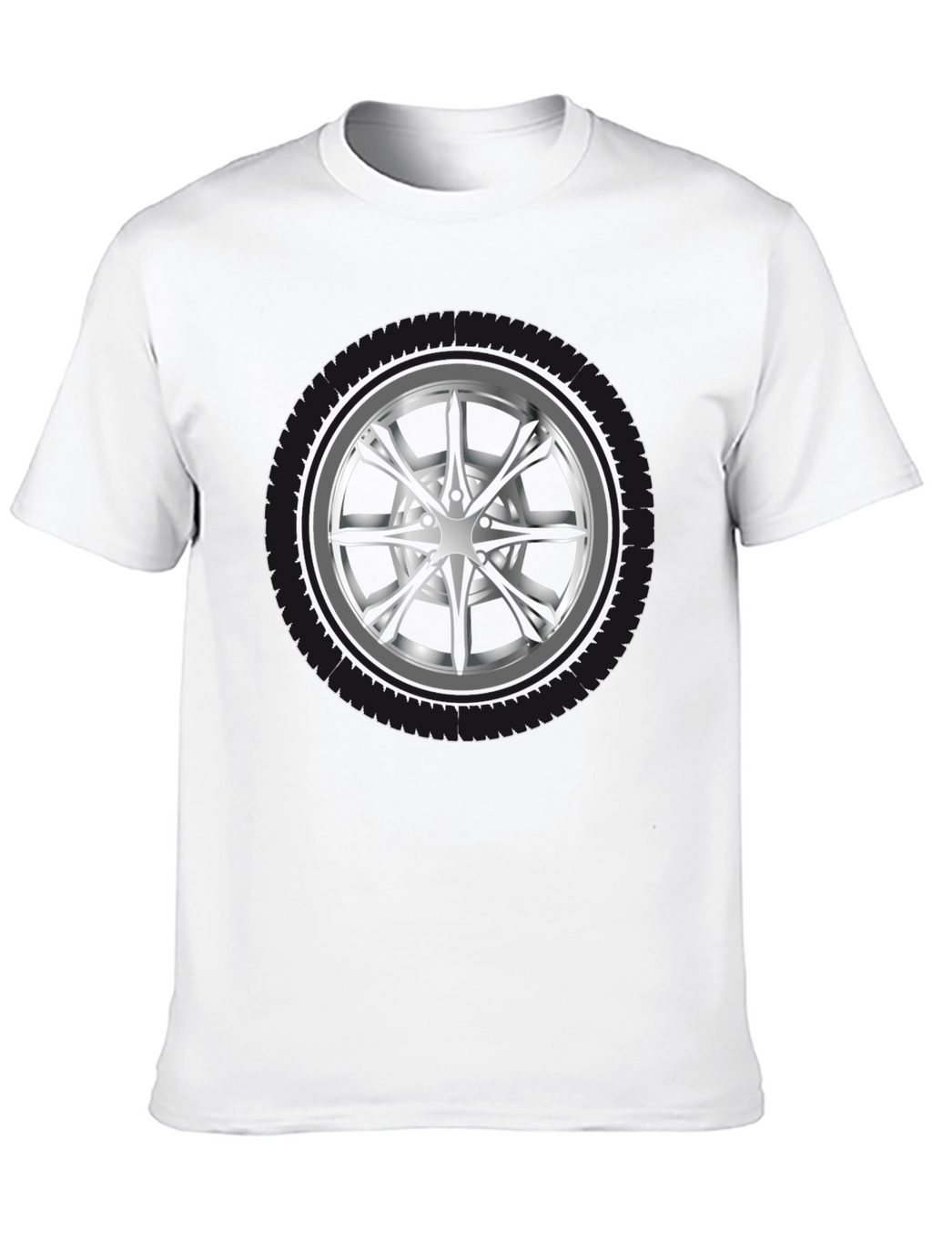 Wheel Graphic Black T-Shirt - Car Enthusiast Apparel