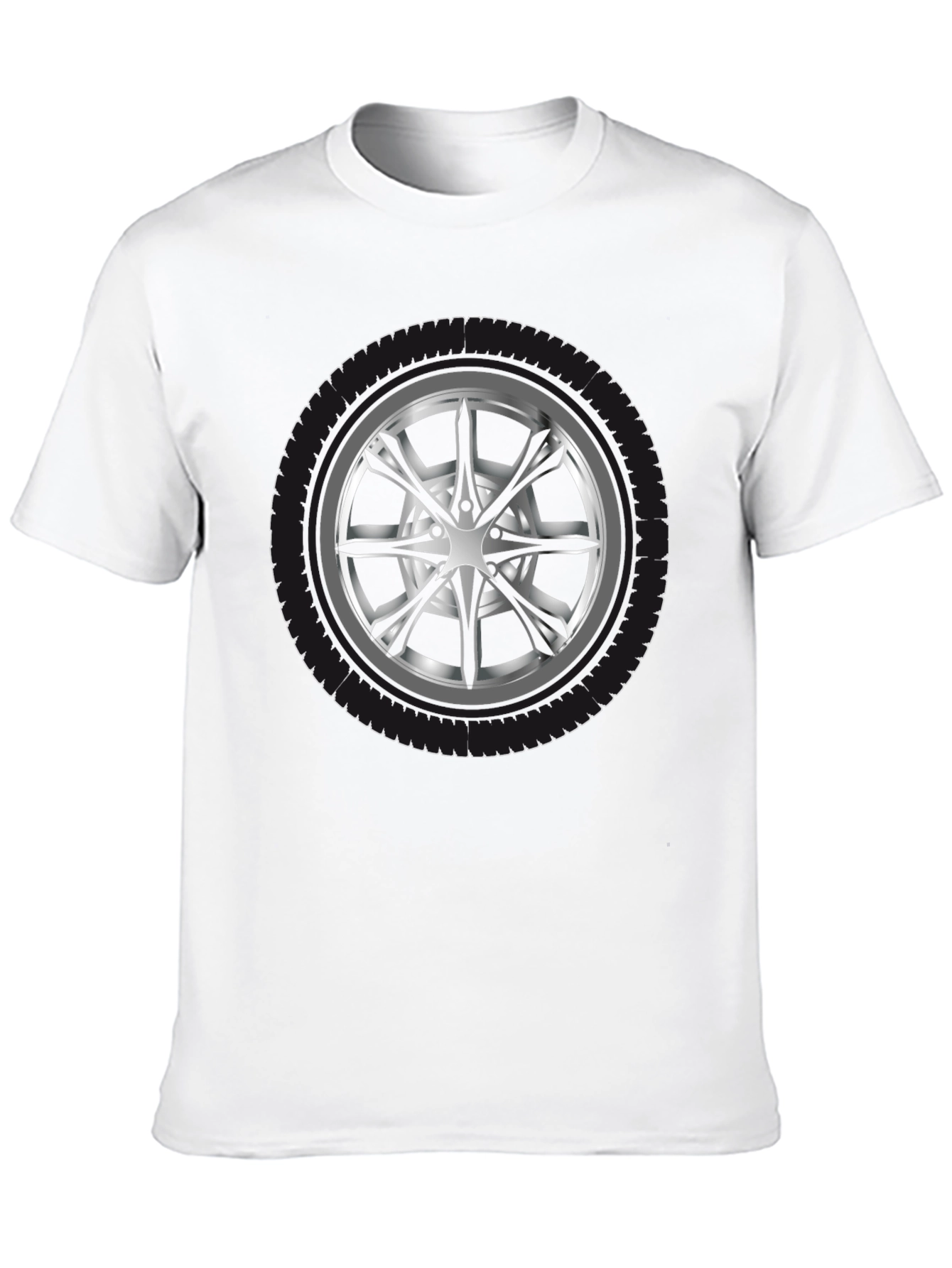 Wheel Graphic Black T-Shirt - Car Enthusiast Apparel