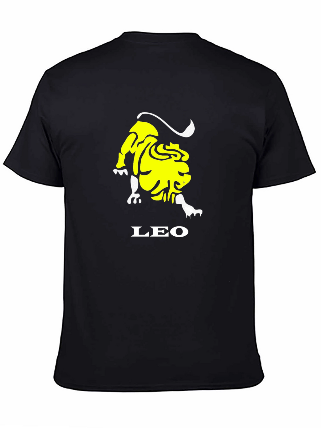 Black Leo Zodiac Graphic T-Shirt