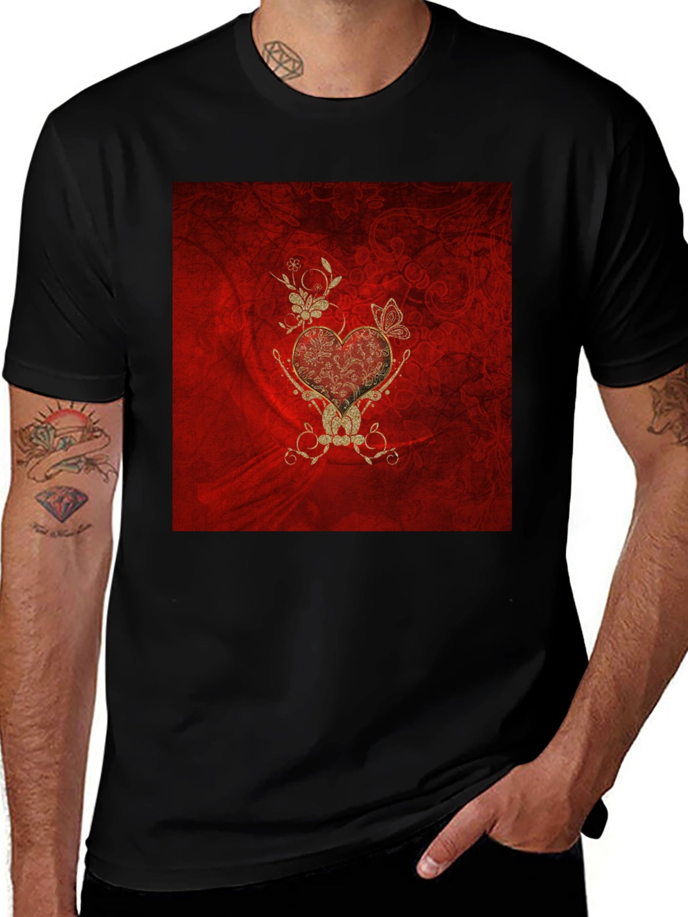 Ornate Heart Graphic Tee