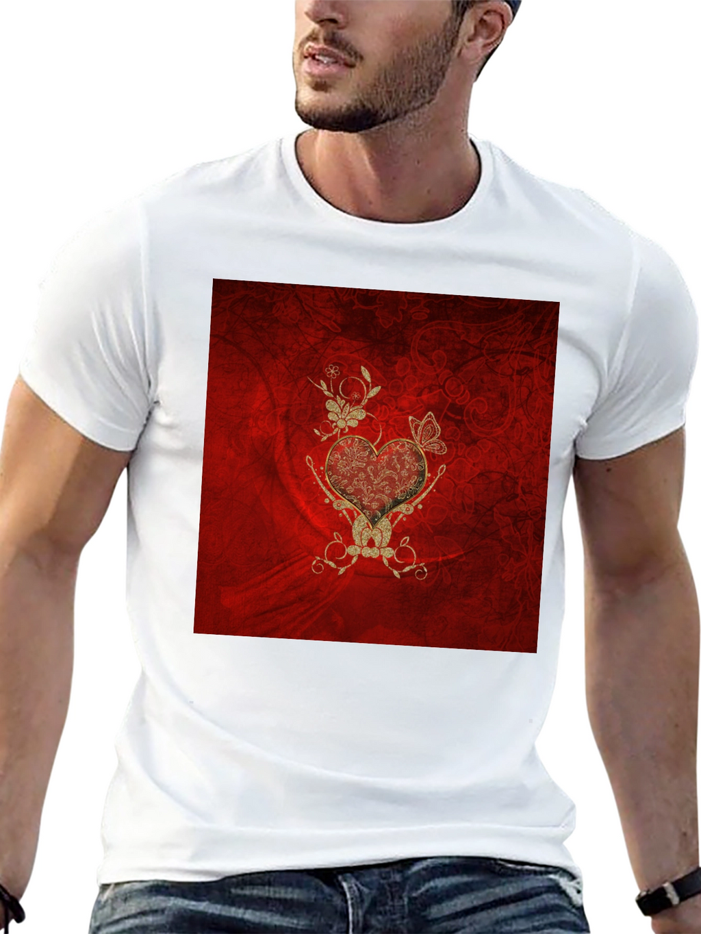 Ornate Heart Graphic Tee