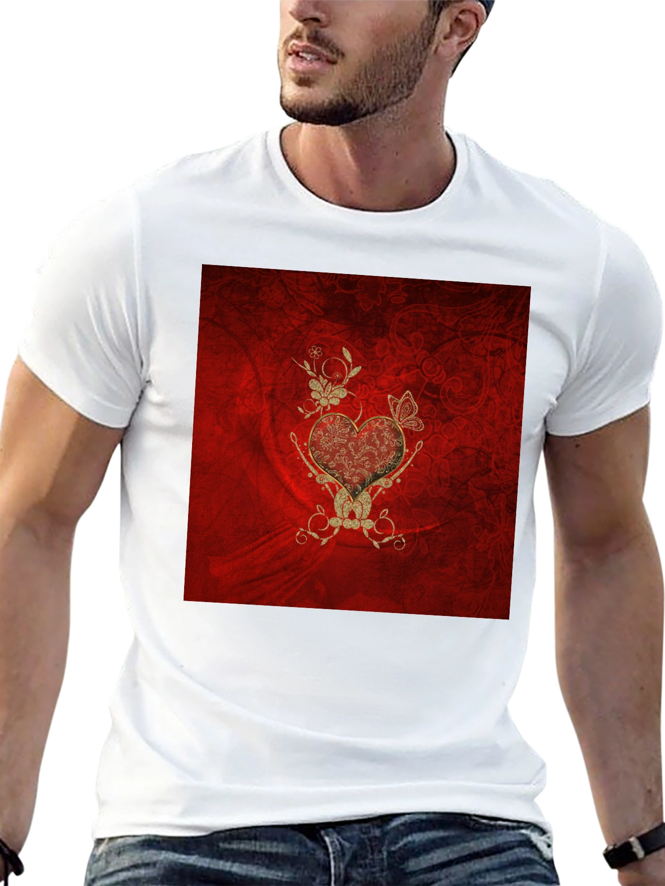 Ornate Heart Graphic Tee
