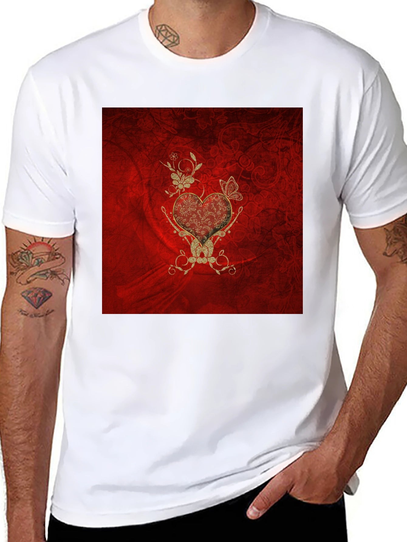 Ornate Heart Graphic Tee