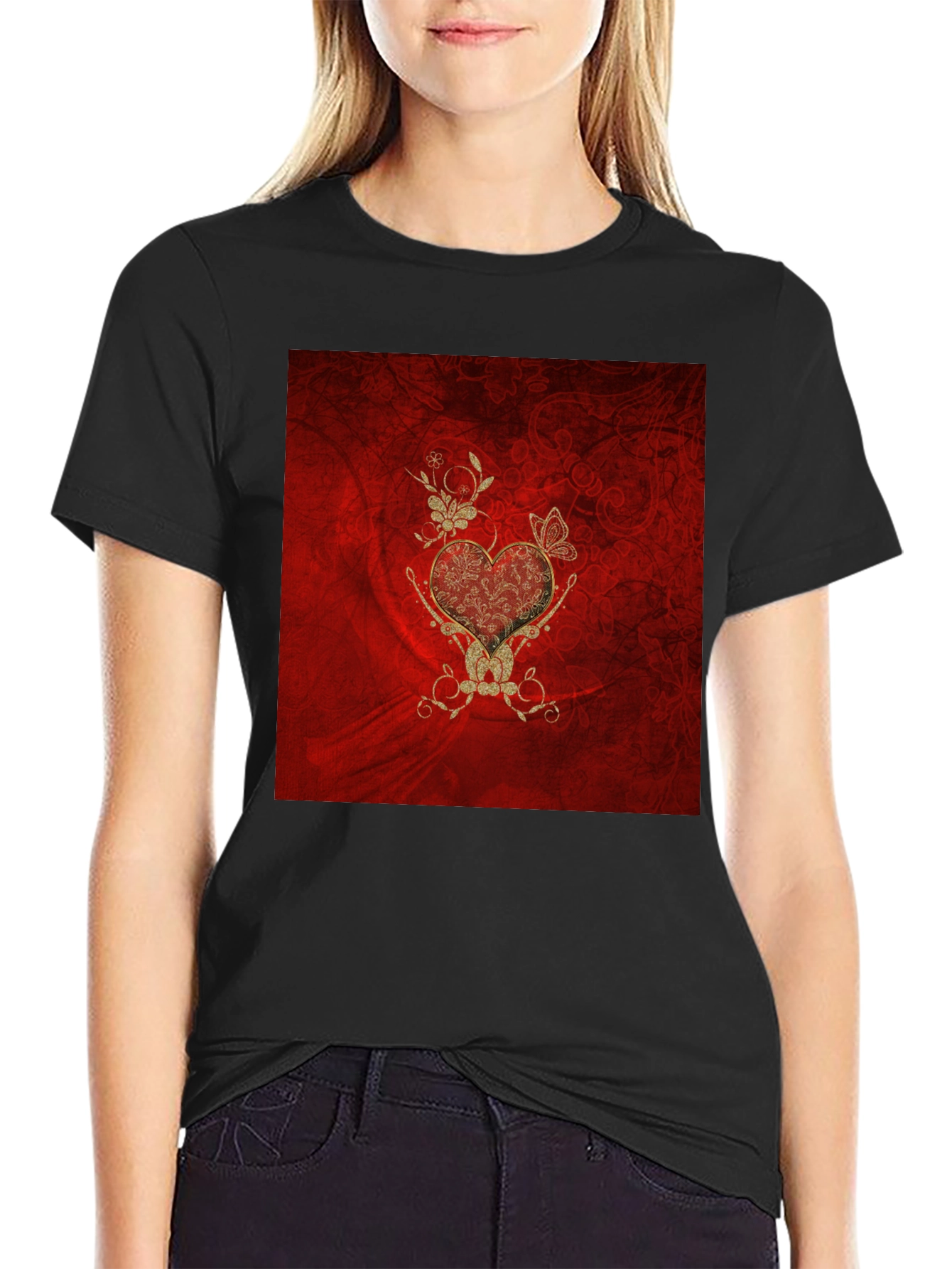 Ornate Heart Graphic Tee