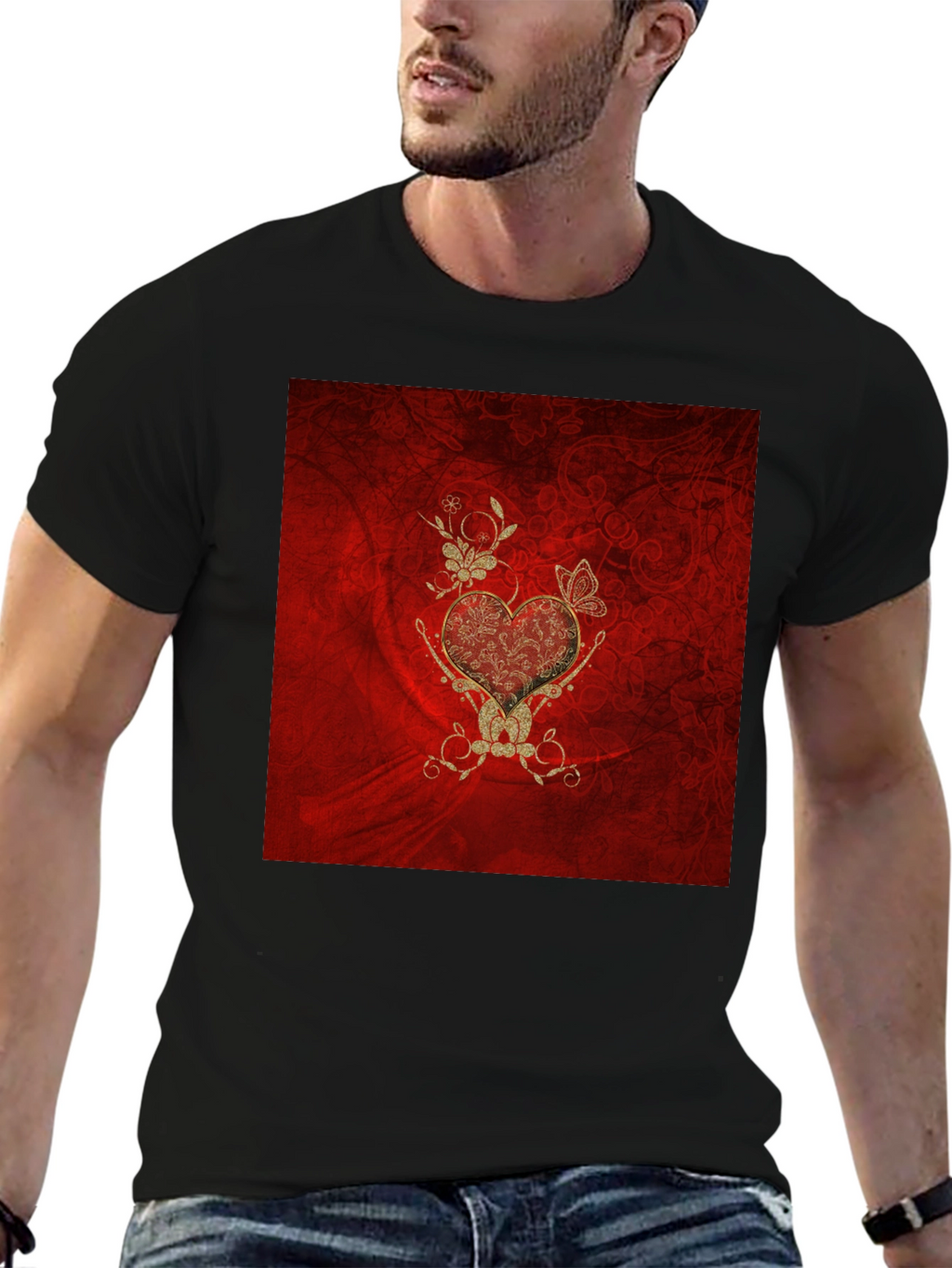 Ornate Heart Graphic Tee