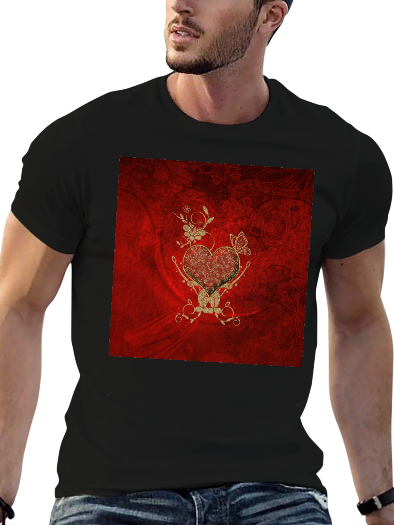 Ornate Heart Graphic Tee