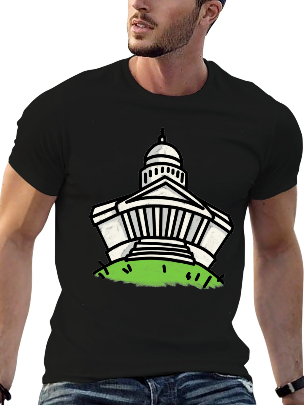 Capitol Building Graphic Print Tee