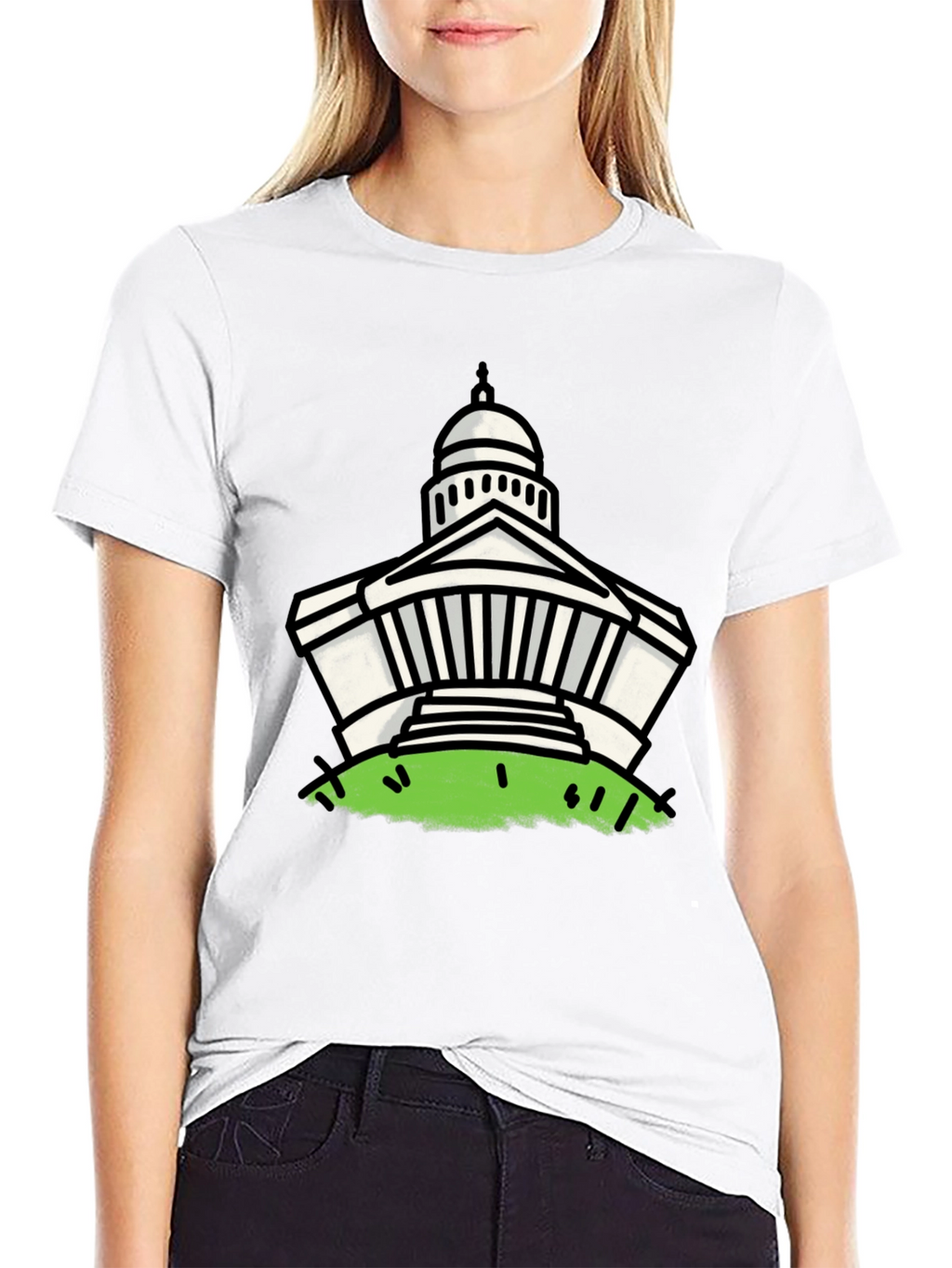 Capitol Building Graphic Print Tee