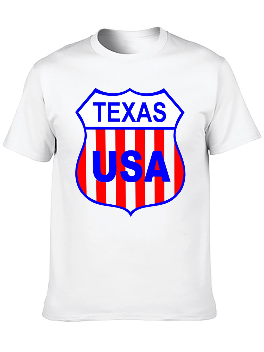 Texas USA Shield Black T-Shirt