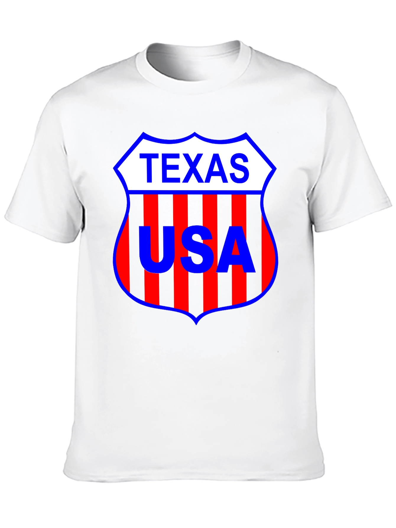 Texas USA Shield Black T-Shirt