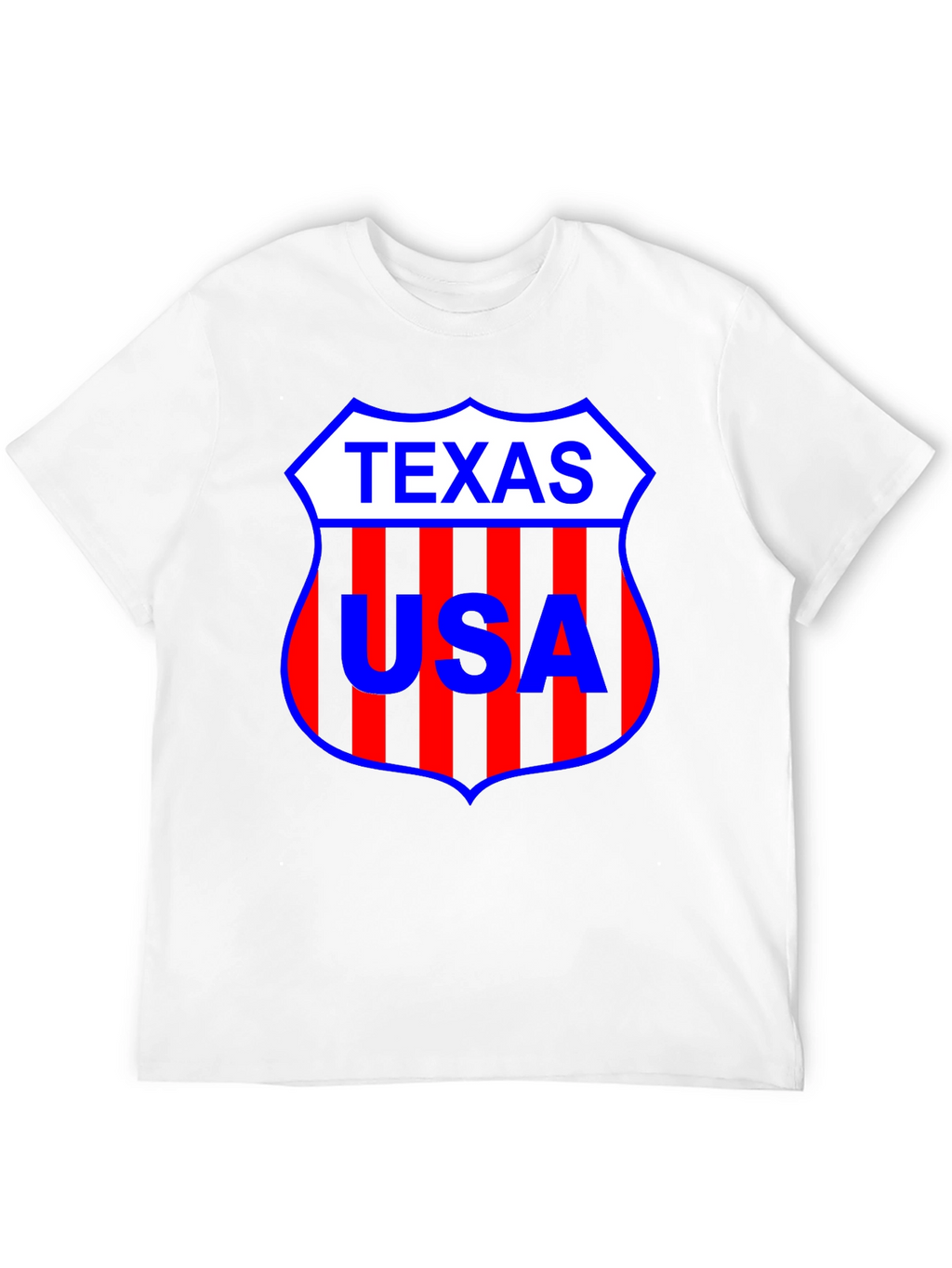 Texas USA Shield Black T-Shirt