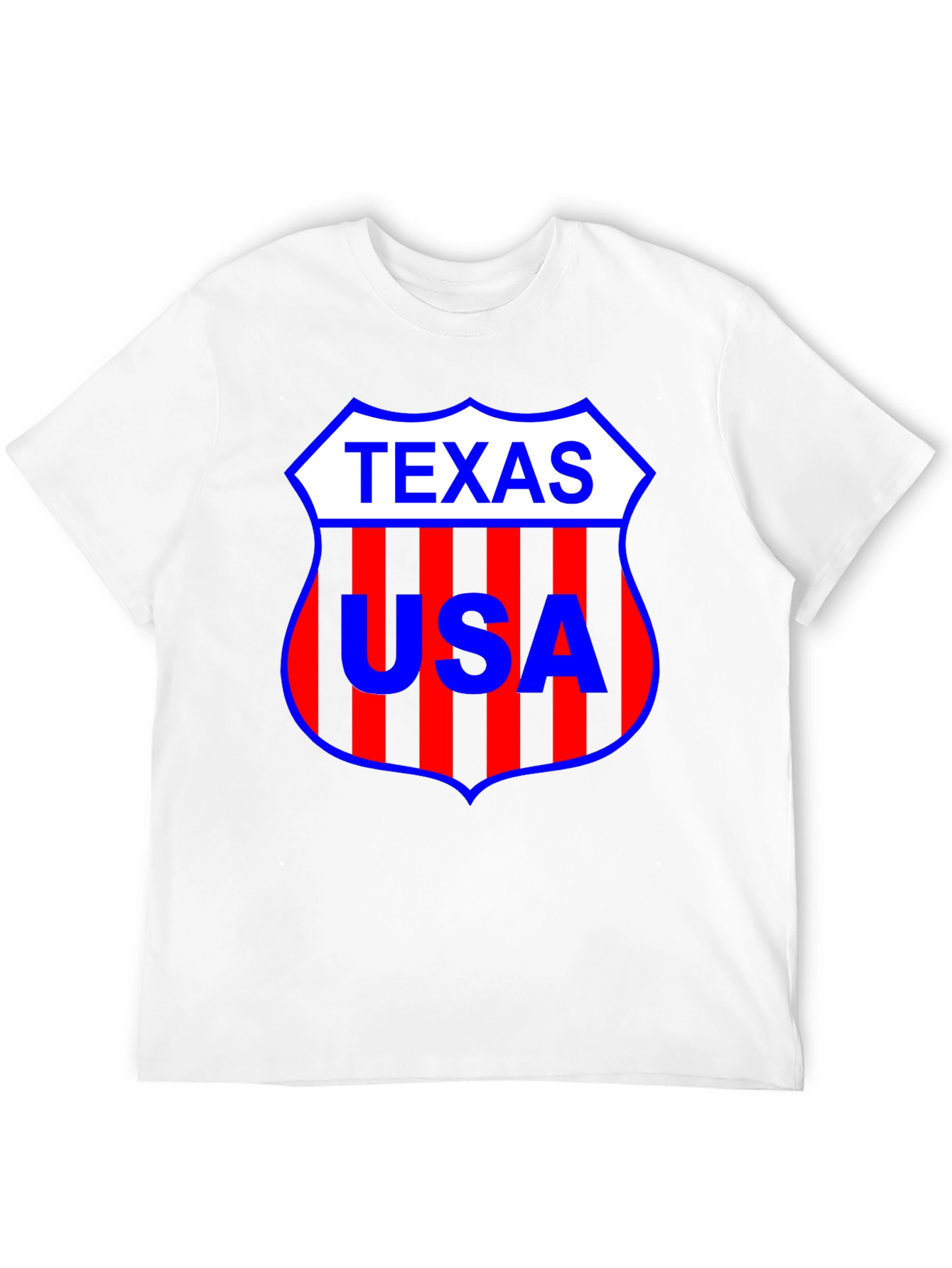 Texas USA Shield Black T-Shirt