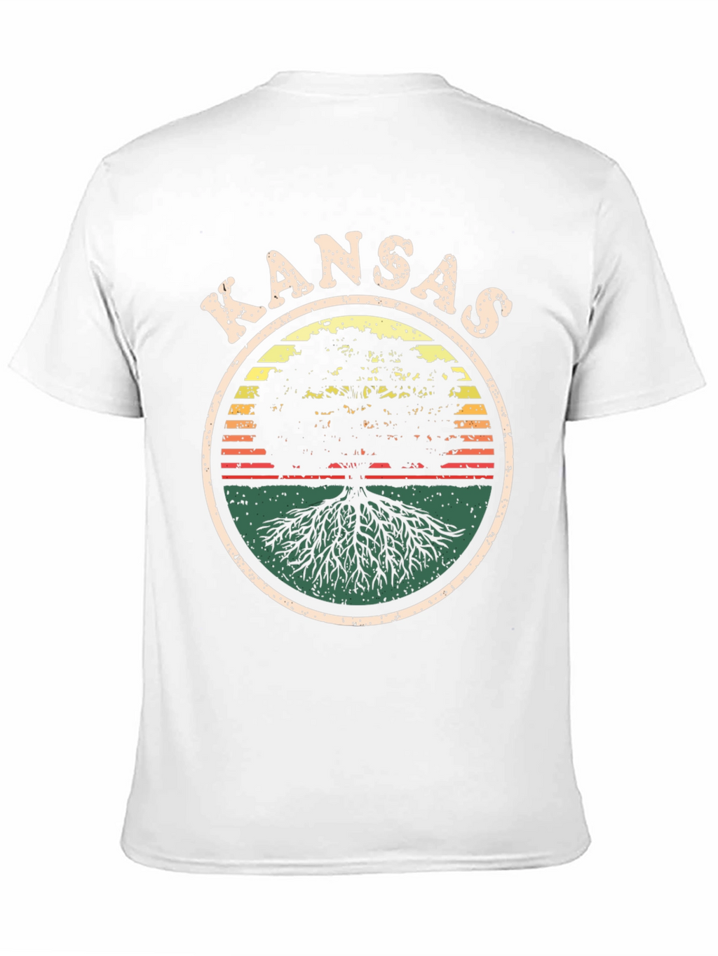 Kansas Tree Roots Graphic Tee - Unisex Black T-Shirt