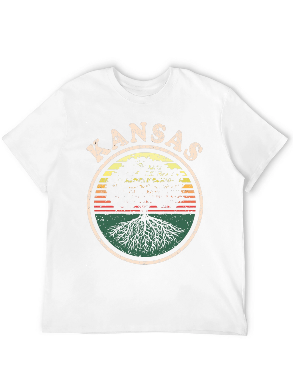 Kansas Tree Roots Graphic Tee - Unisex Black T-Shirt