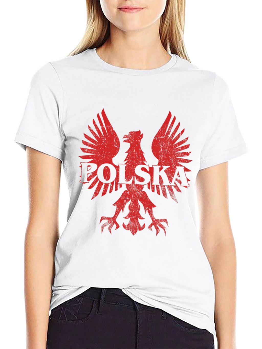 Retro Polska Eagle Graphic T-Shirt