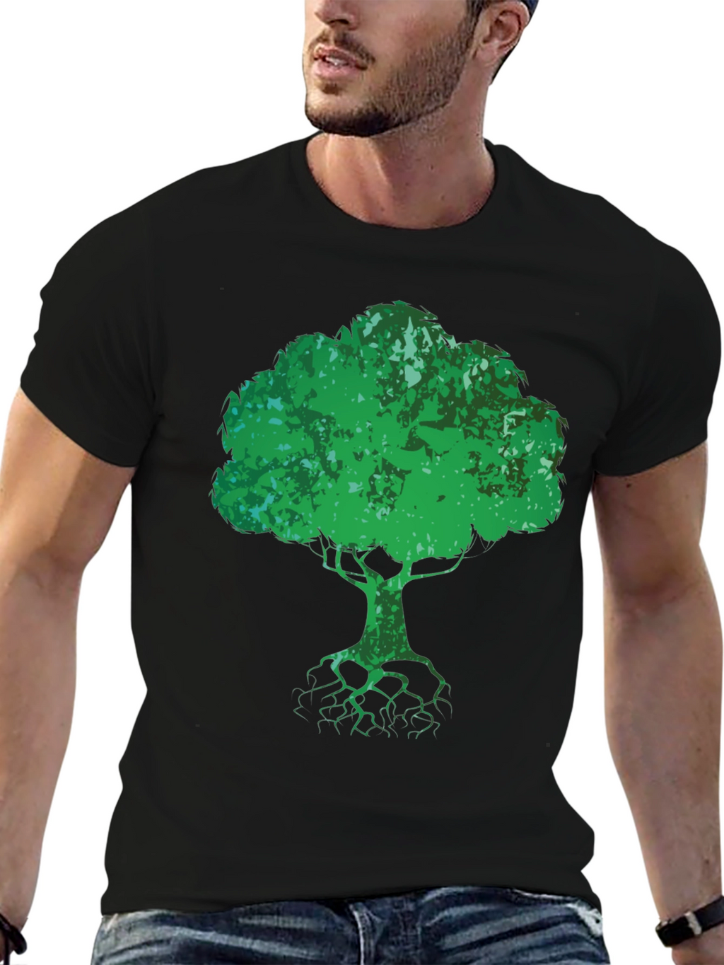 Tree of Life Graphic Black T-Shirt