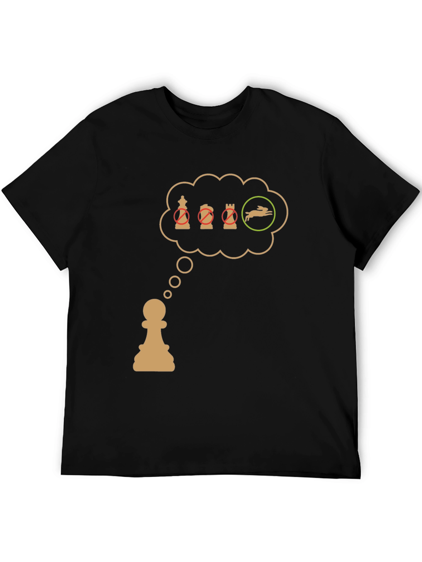 Chess Pawn T-Shirt: Checkmate the Rabbit!