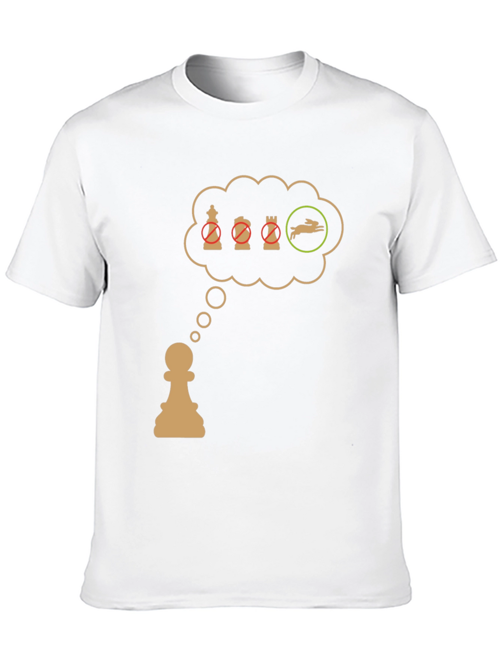 Chess Pawn T-Shirt: Checkmate the Rabbit!