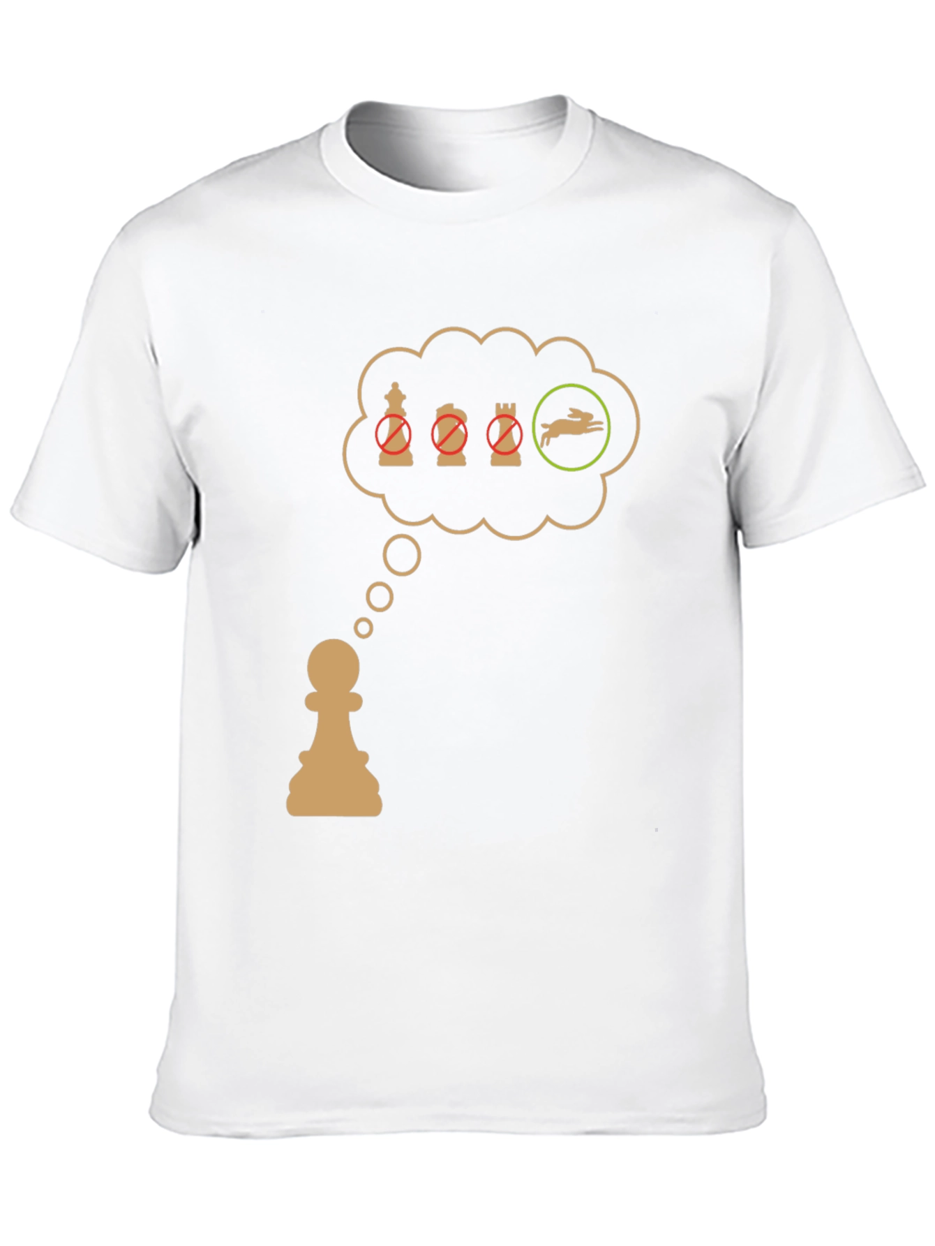 Chess Pawn T-Shirt: Checkmate the Rabbit!