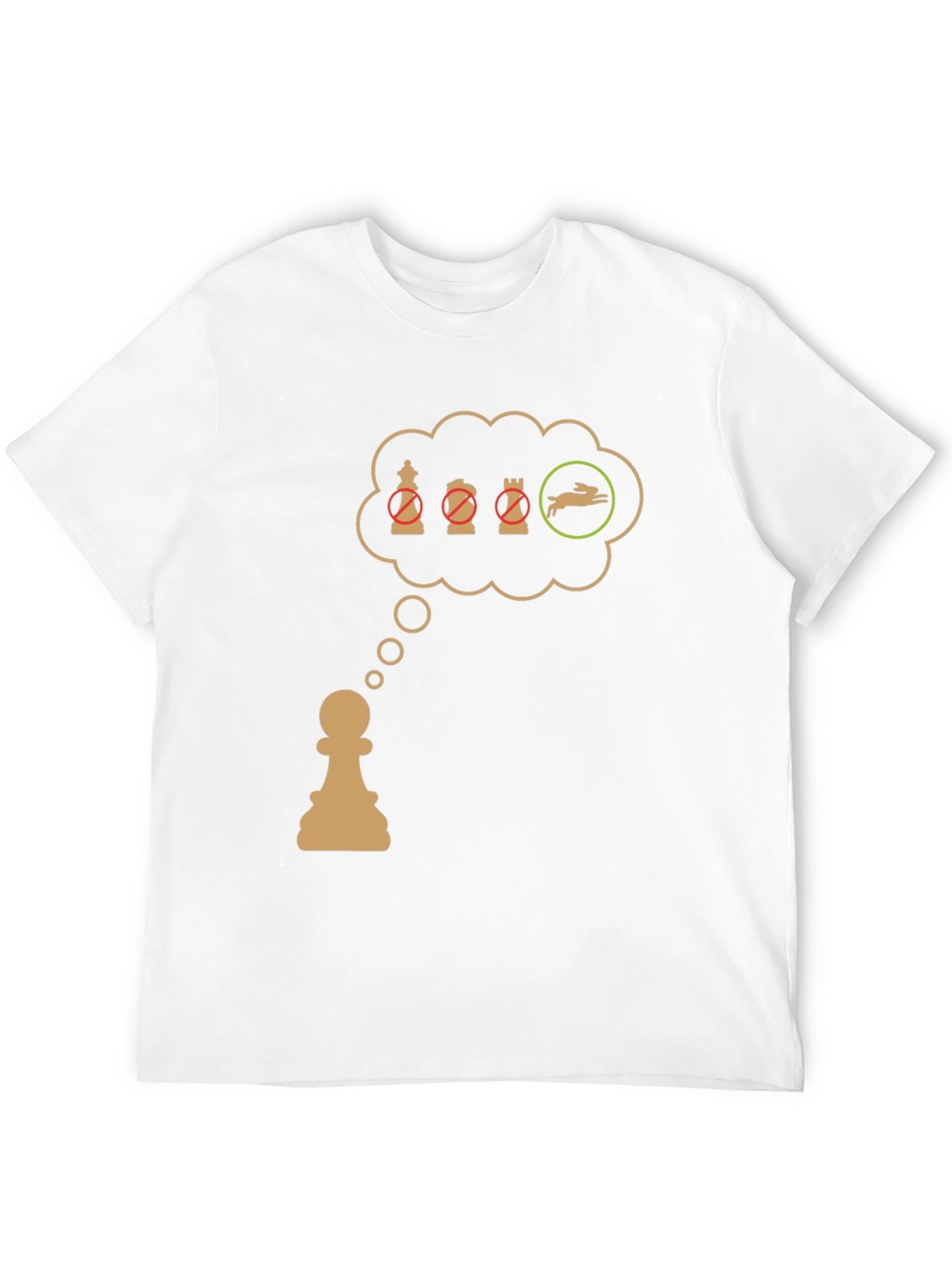 Chess Pawn T-Shirt: Checkmate the Rabbit!
