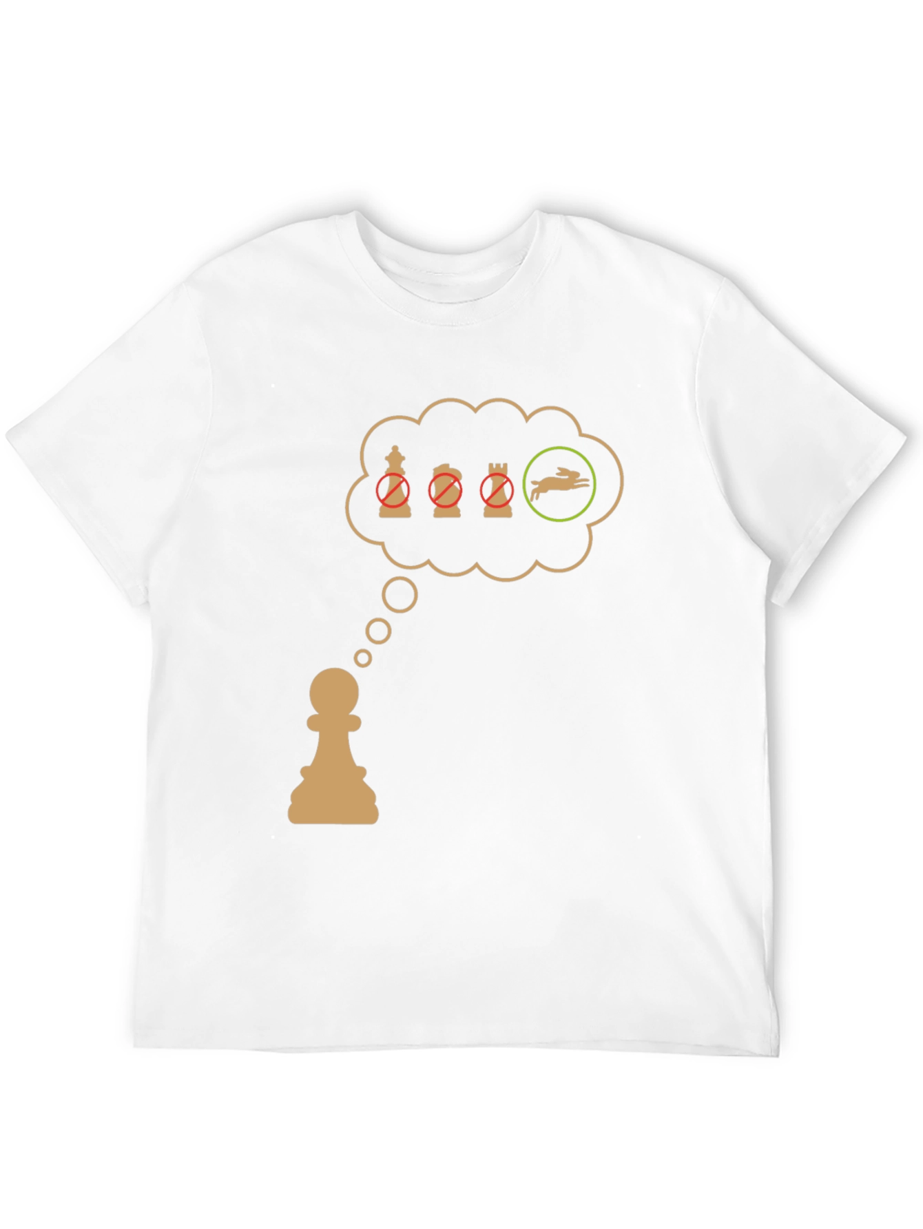 Chess Pawn T-Shirt: Checkmate the Rabbit!