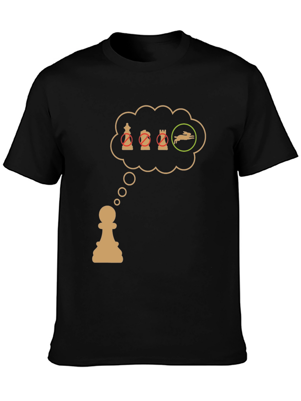 Chess Pawn T-Shirt: Checkmate the Rabbit!