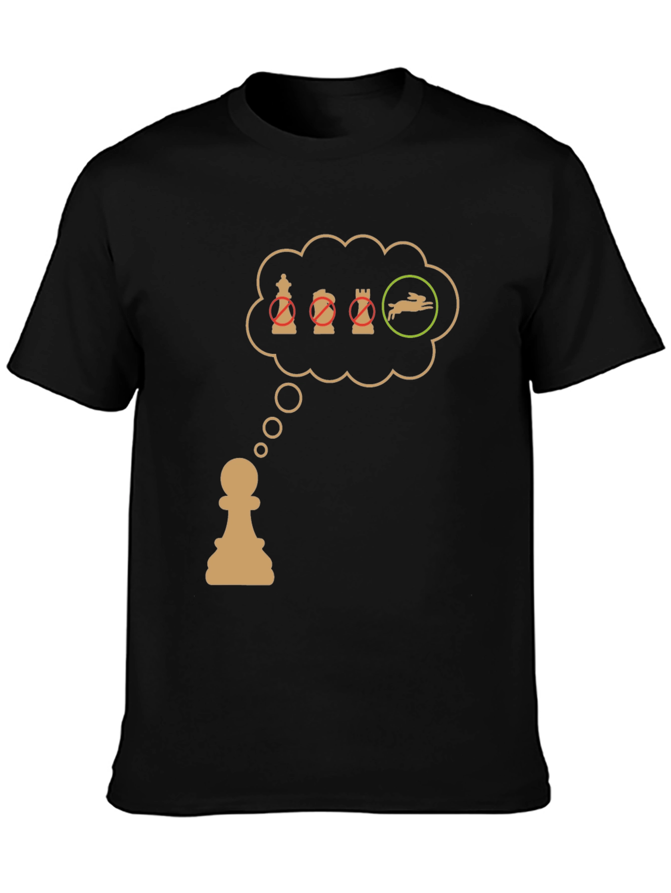 Chess Pawn T-Shirt: Checkmate the Rabbit!