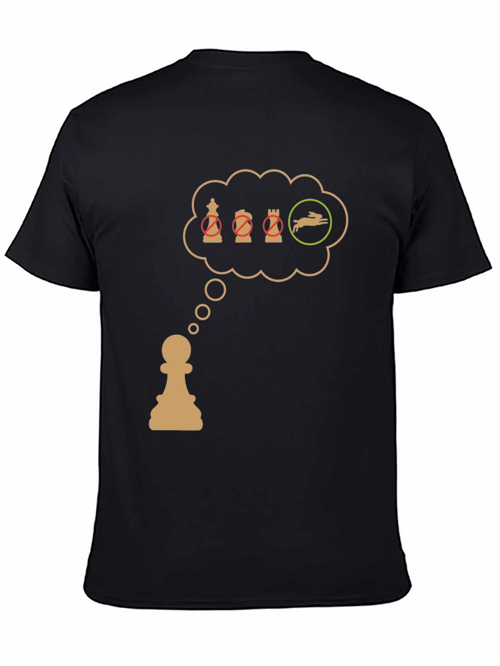 Chess Pawn T-Shirt: Checkmate the Rabbit!