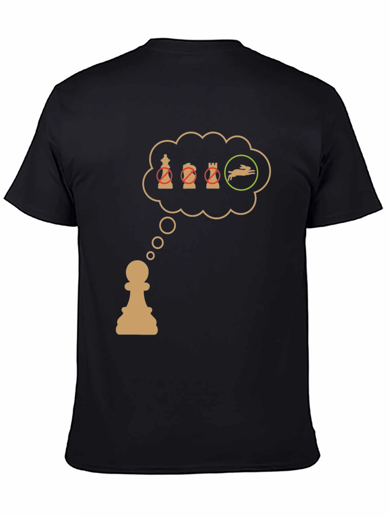 Chess Pawn T-Shirt: Checkmate the Rabbit!