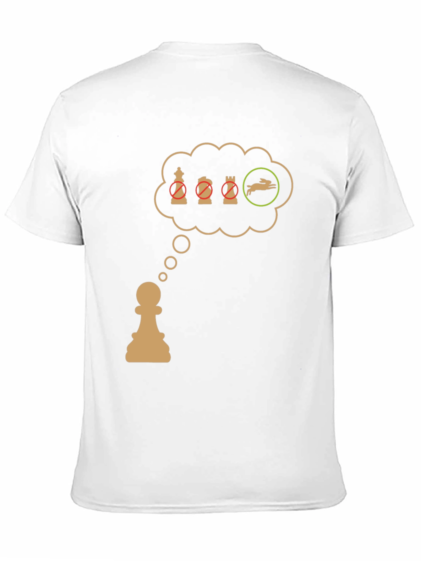 Chess Pawn T-Shirt: Checkmate the Rabbit!