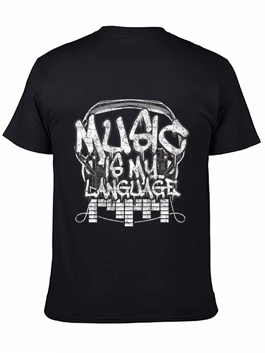 Music Is My Language T-Shirt - Graphic Tee