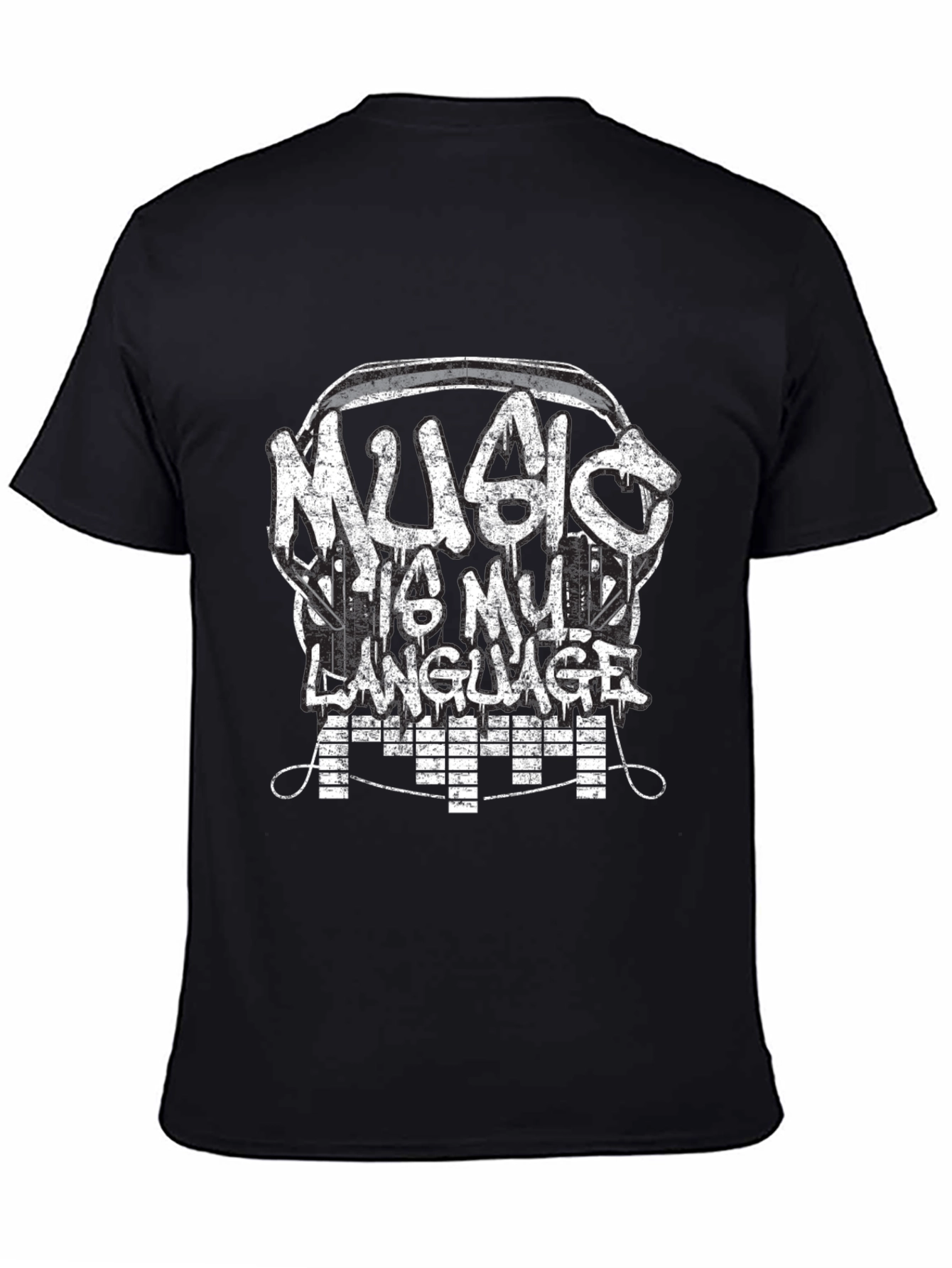 Music Is My Language T-Shirt - Graphic Tee
