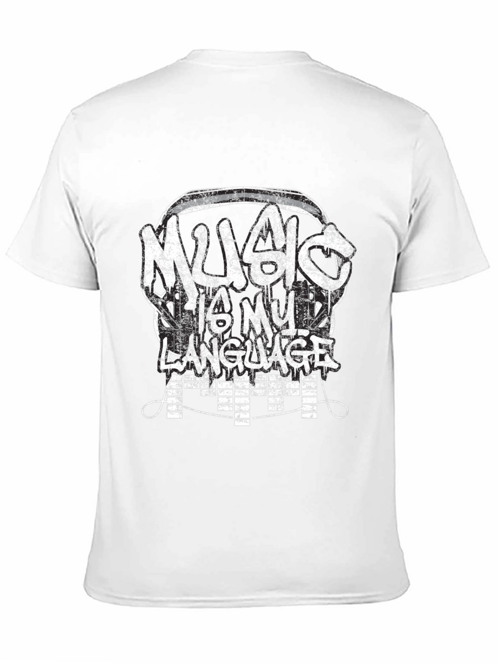 Music Is My Language T-Shirt - Graphic Tee