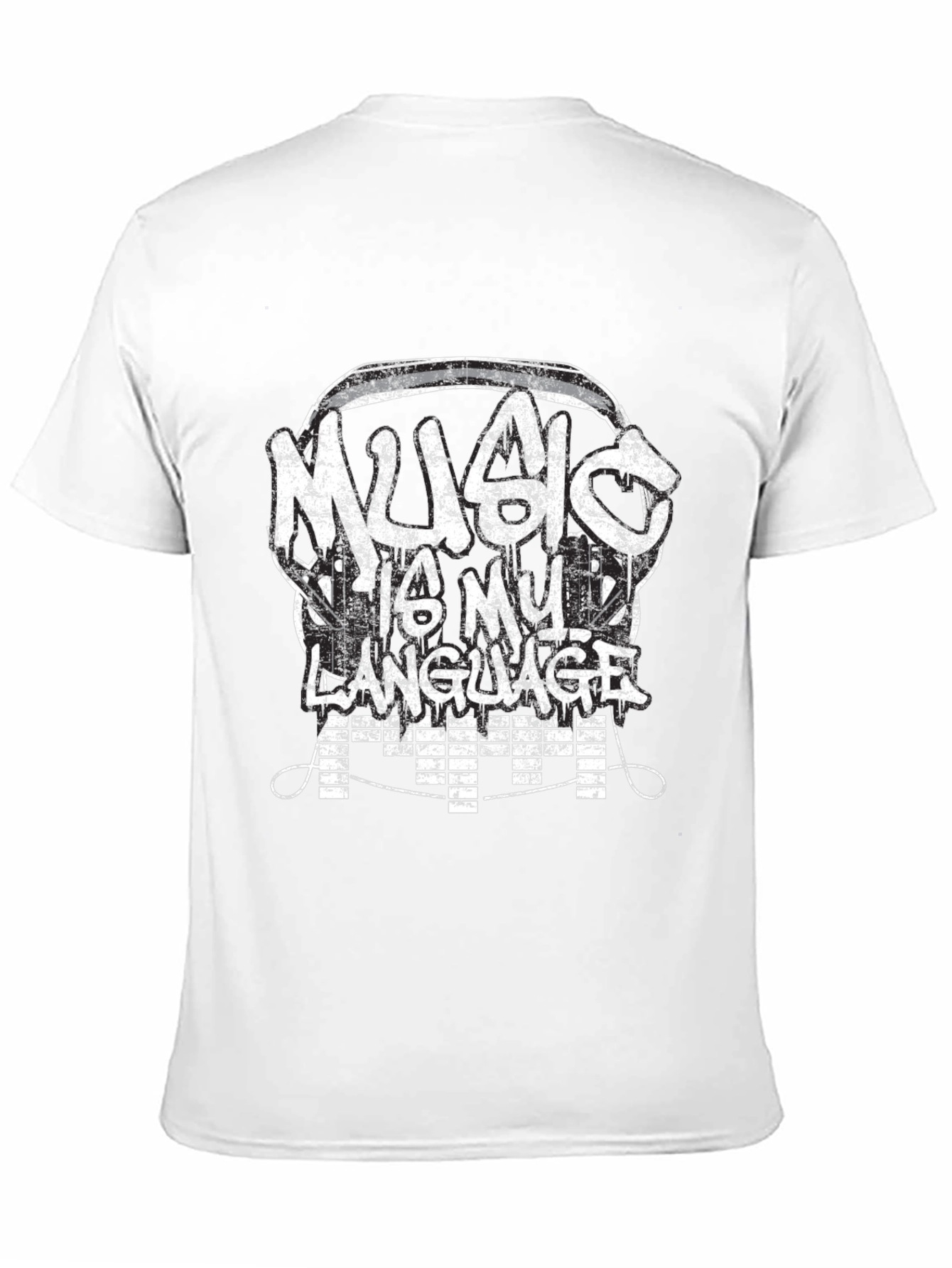 Music Is My Language T-Shirt - Graphic Tee