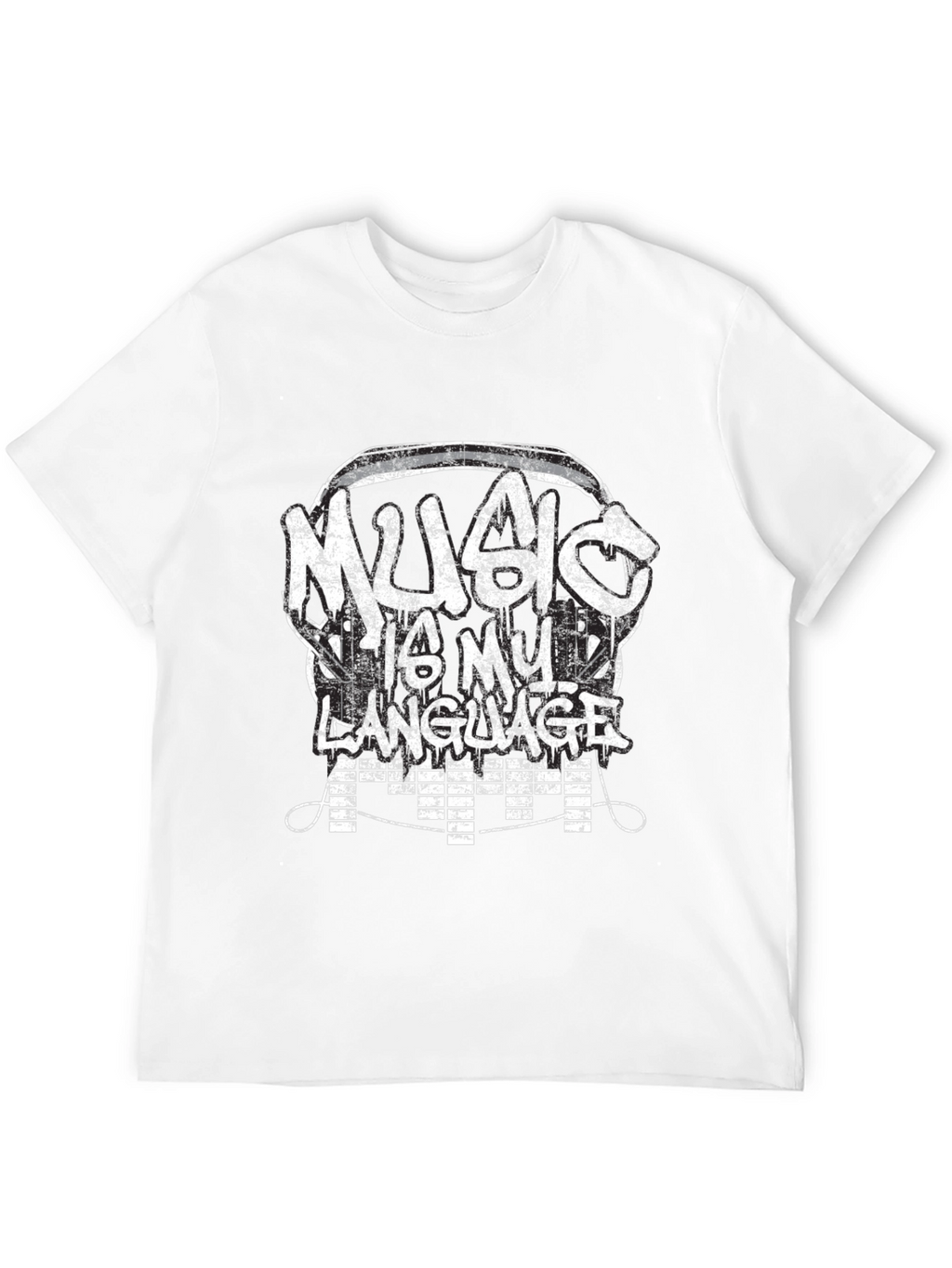Music Is My Language T-Shirt - Graphic Tee