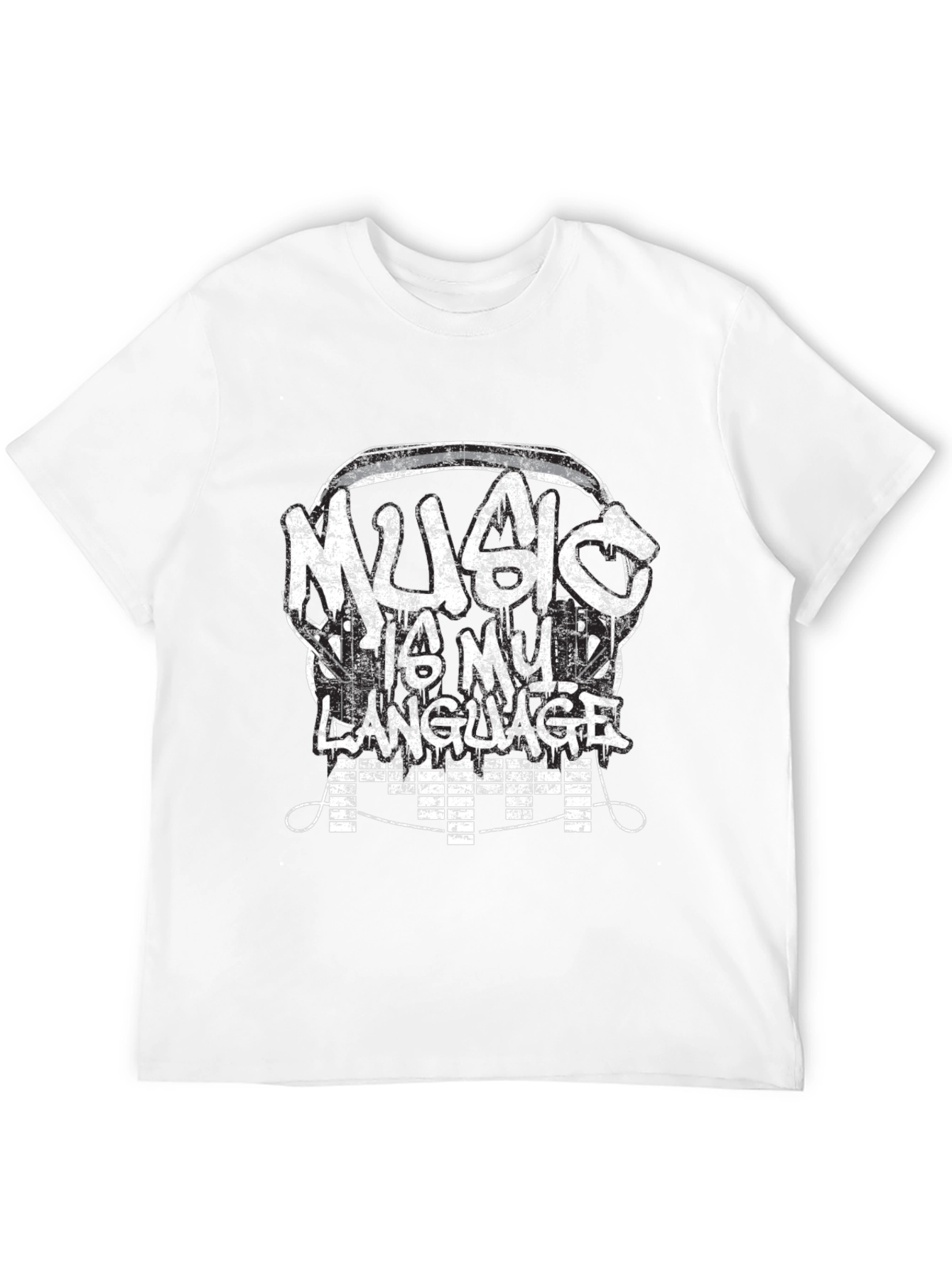 Music Is My Language T-Shirt - Graphic Tee
