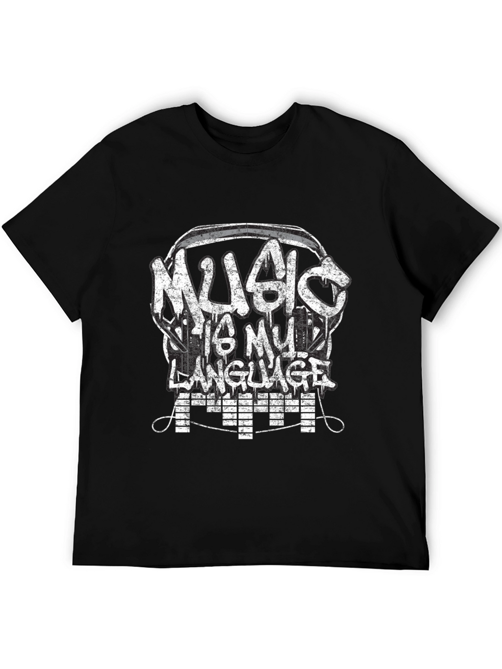 Music Is My Language T-Shirt - Graphic Tee