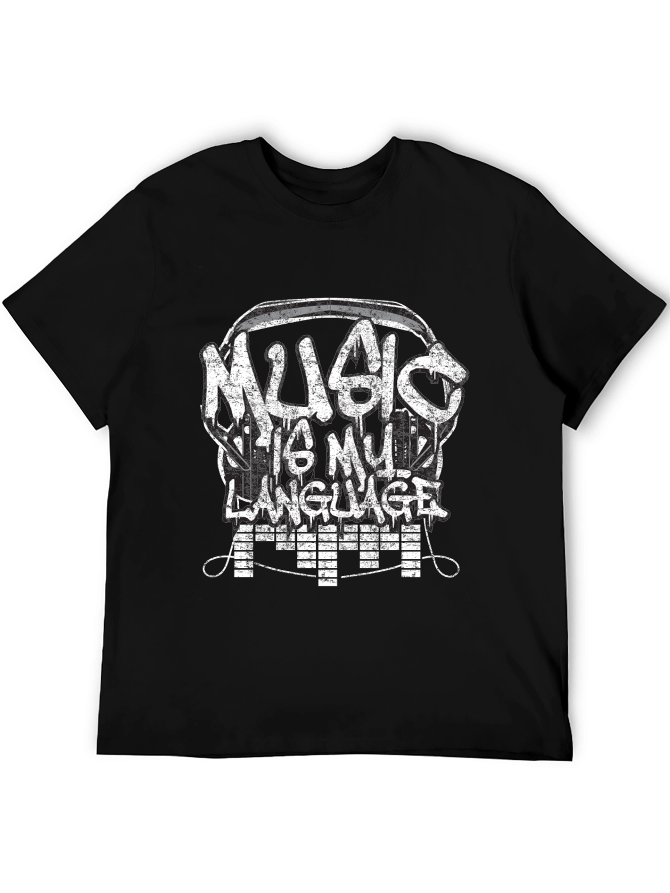Music Is My Language T-Shirt - Graphic Tee