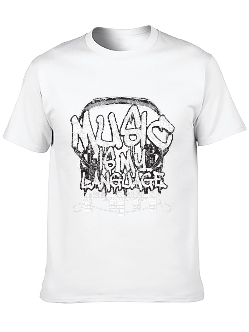 Music Is My Language T-Shirt - Graphic Tee