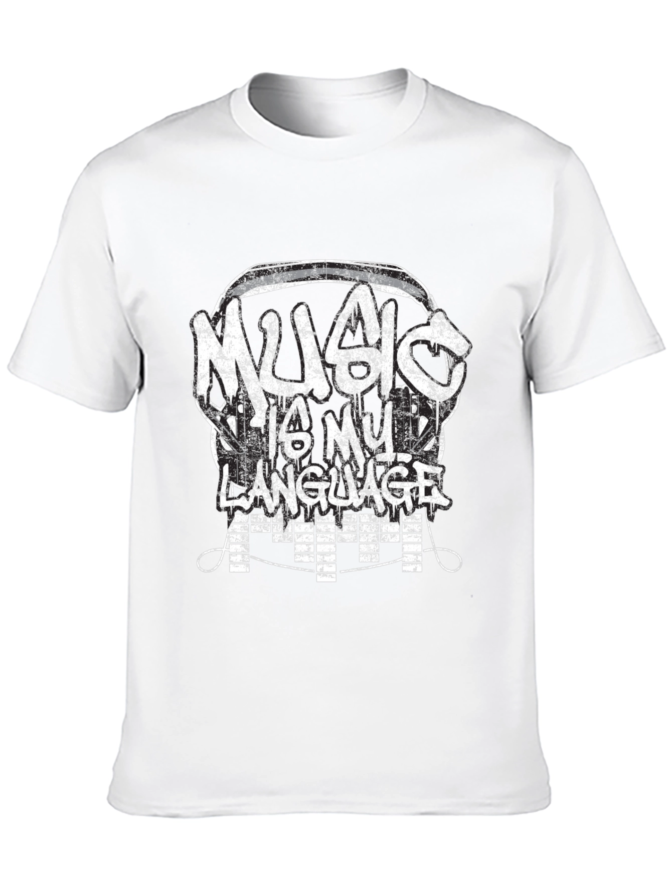 Music Is My Language T-Shirt - Graphic Tee