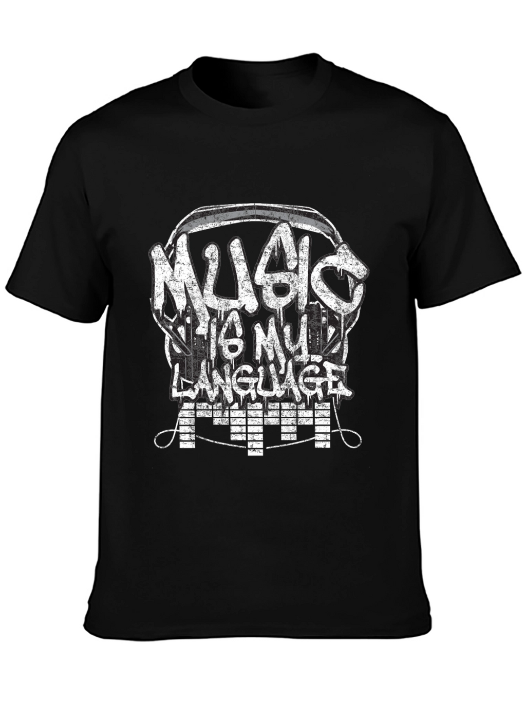 Music Is My Language T-Shirt - Graphic Tee