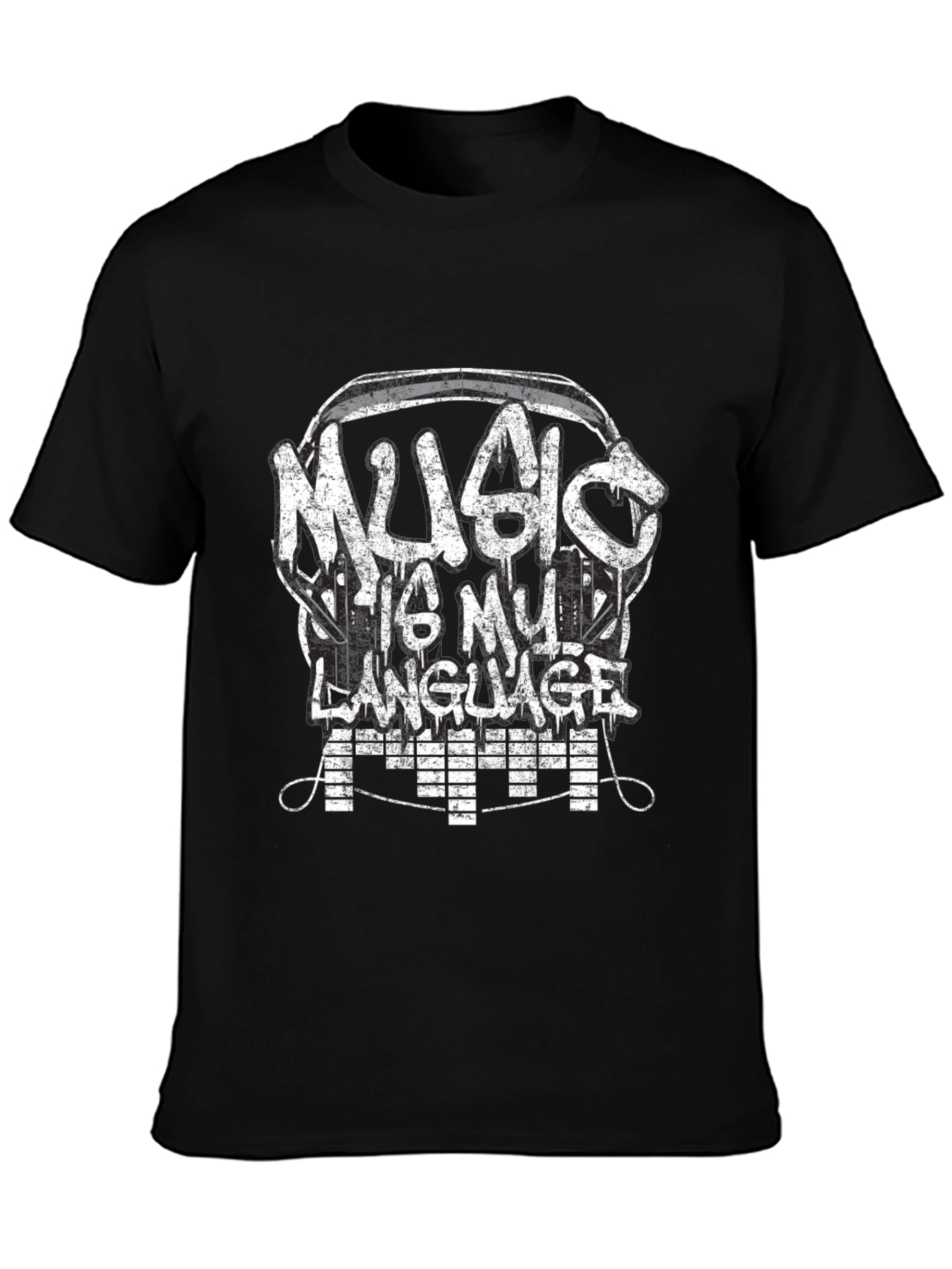 Music Is My Language T-Shirt - Graphic Tee