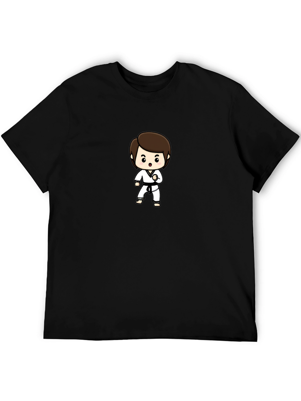 Karate Kid Cartoon T-Shirt - Black