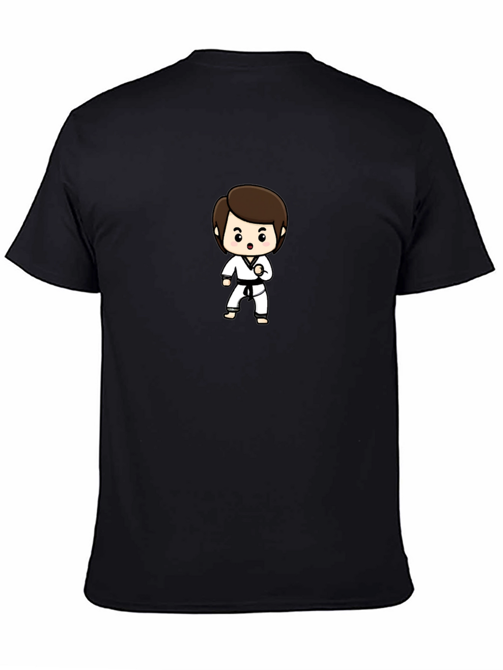 Karate Kid Cartoon T-Shirt - Black