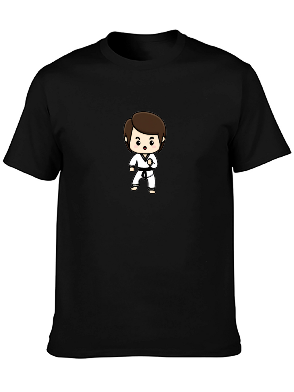 Karate Kid Cartoon T-Shirt - Black