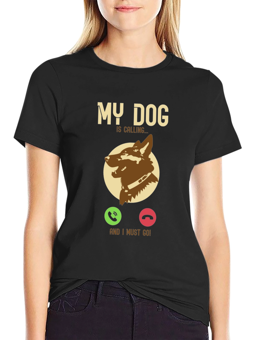 My Dog is Calling T-Shirt - Pet Lover Gift