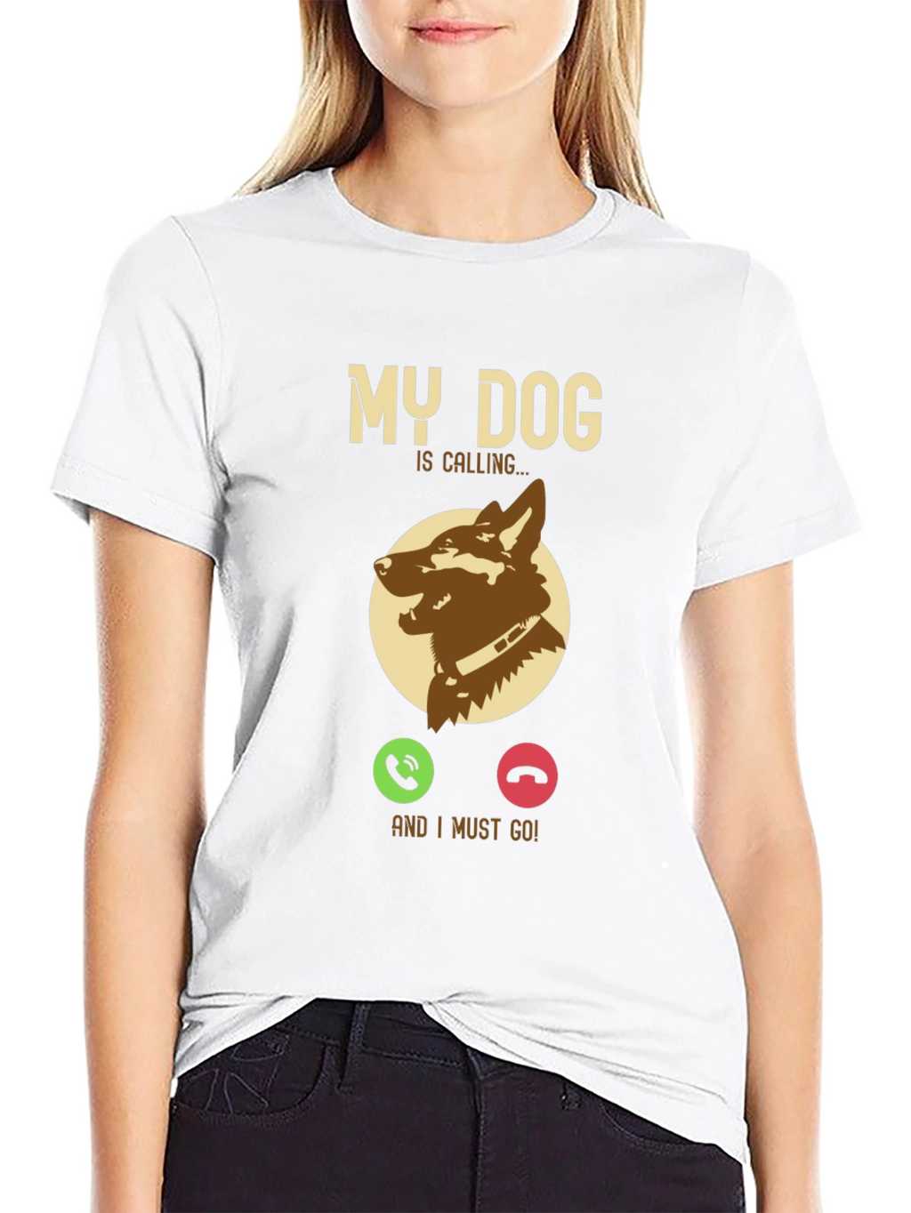 My Dog is Calling T-Shirt - Pet Lover Gift